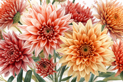 Pink Yellow Watercolor Floral Background Product Image 1