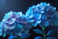 Blue Floral Background Wallpaper Product Image 1