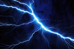 Intense Blue Electric Lightning Strike Background Wallpaper Product Image 1