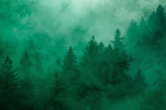 Misty Forest Background Wallpaper Product Image 1