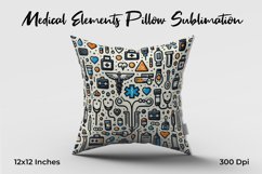 Medical Elements Pillow Sublimation Product Image 1