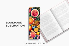 Mixed Fruits Bookmark Sublimation Product Image 1