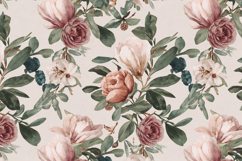Watercolor Vintage Floral Background Product Image 1