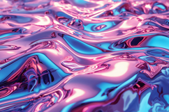 Pink Holographic Iridescent Ripples Background Wallpaper Product Image 1