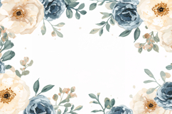 Light Peach Watercolor Floral Background Product Image 1