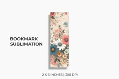 Floral Bookmark Sublimation Product Image 1