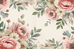 Soft Watercolor Floral Background Wallpaper Product Image 1