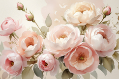 Watercolor Floral Background Wallpaper Product Image 1