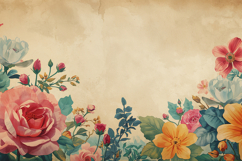 Vintage Floral Background Wallpaper Product Image 1