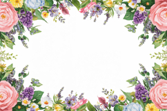 Watercolor Pink Floral Background Product Image 1
