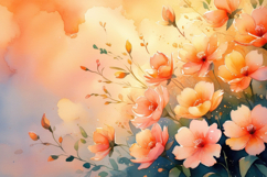 Watercolor Floral Background Wallpaper Product Image 1