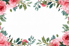 Dark Pink Watercolor Floral Background Product Image 1
