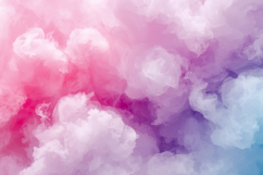 Pink Purple Watercolor Clouds Background Product Image 1