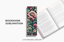 Floral Bookmark Sublimation Product Image 1