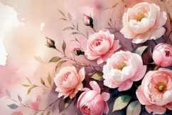Watercolor Floral Background Wallpaper Product Image 1