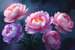 Pink Purple Floral Background Wallpaper Product Image 1