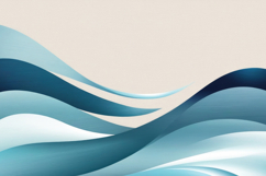 Minimalist Blue Abstract Waves Background Wallpaper Product Image 1