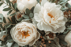White Flower Background Wallpaper Product Image 1