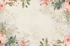 Watercolor Pink Floral Background Product Image 1