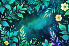 Neon Green Floral Background Wallpaper Product Image 1