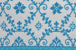 Blue Flower Pattern Background Product Image 1