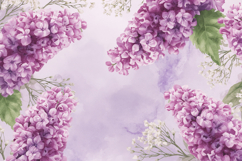 Purple Flowers Background Wallpaper Product Image 1