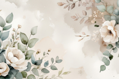 Vintage Watercolor Floral Background Wallpaper Product Image 1