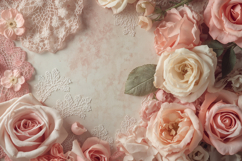 Pink Floral Background Wallpaper Product Image 1