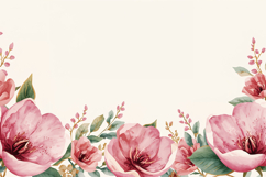 Pink Floral Background Wallpaper Product Image 1
