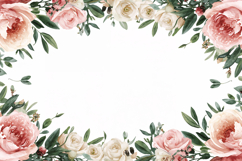 Watercolor Pink Floral Background Product Image 1