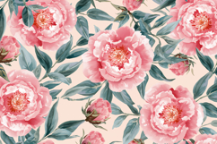 Pink Watercolor Floral Background Wallpaper Product Image 1