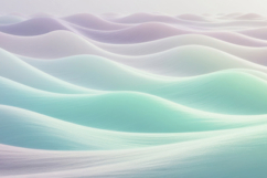 Abstract 3D Pastel Flowing Waves Background Wallpaper Product Image 1