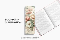 Floral Bookmark Sublimation Product Image 1