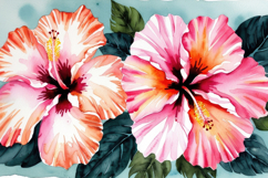 Watercolor Floral Background Wallpaper Product Image 1