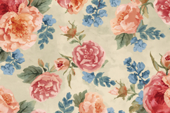 Handmade Watercolor Floral Background Wallpaper Product Image 1