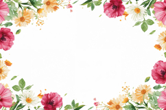 Watercolor Colorful Floral Background Product Image 1