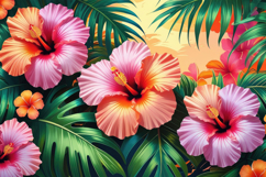 3D Floral Background Wallpaper Product Image 1