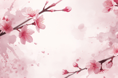 Pink Watercolor Floral Background Product Image 1