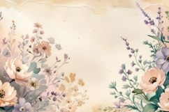 Vintage Floral Art Background Wallpaper Product Image 1