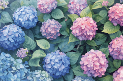 Blue Pink Floral Background Product Image 1