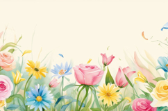 Watercolor Floral Background Wallpaper Product Image 1
