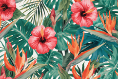Watercolor Floral Background Wallpaper Product Image 1