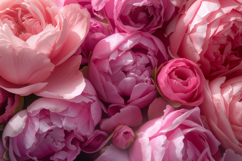 Fresh Pink Rose Background Wallpaper Product Image 1
