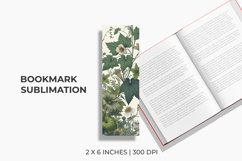 Green Leaves Bookmark Sublimation Product Image 1