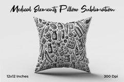 Medical Elements Pillow Sublimation Product Image 1