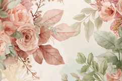 Watercolor Floral Background Wallpaper Product Image 1