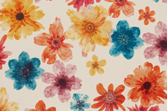 Handmade Watercolor Floral Background Wallpaper Product Image 1