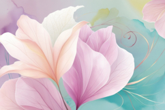 Abstract Pastel Watercolor Flower Background Wallpaper Product Image 1