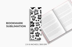 Paws Bookmark Sublimation Product Image 1