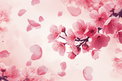 Pink Blossom Floral Background Product Image 1
